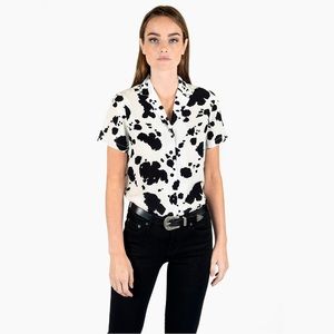 Bella cow print shirt medium straight to hell apparel